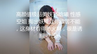 高颜值极品美妖TS晗曦 性感空姐 掏出妖棒让你欲罢不能，这身材看得热火啊，很是诱惑！ (5)