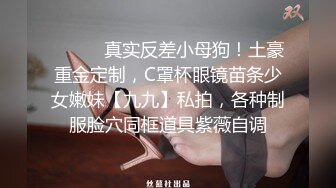 ⚫️⚫️真实反差小母狗！土豪重金定制，C罩杯眼镜苗条少女嫩妹【九九】私拍，各种制服脸穴同框道具紫薇自调