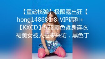 ✿【重磅核弹】极限露出狂【hong14868】8-VIP福利+✿【KXCD】522黑色紧身连衣裙美女被人拉来采访，黑色丁字裤